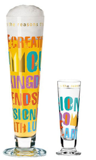 Bier- und Schnapsglas 2013