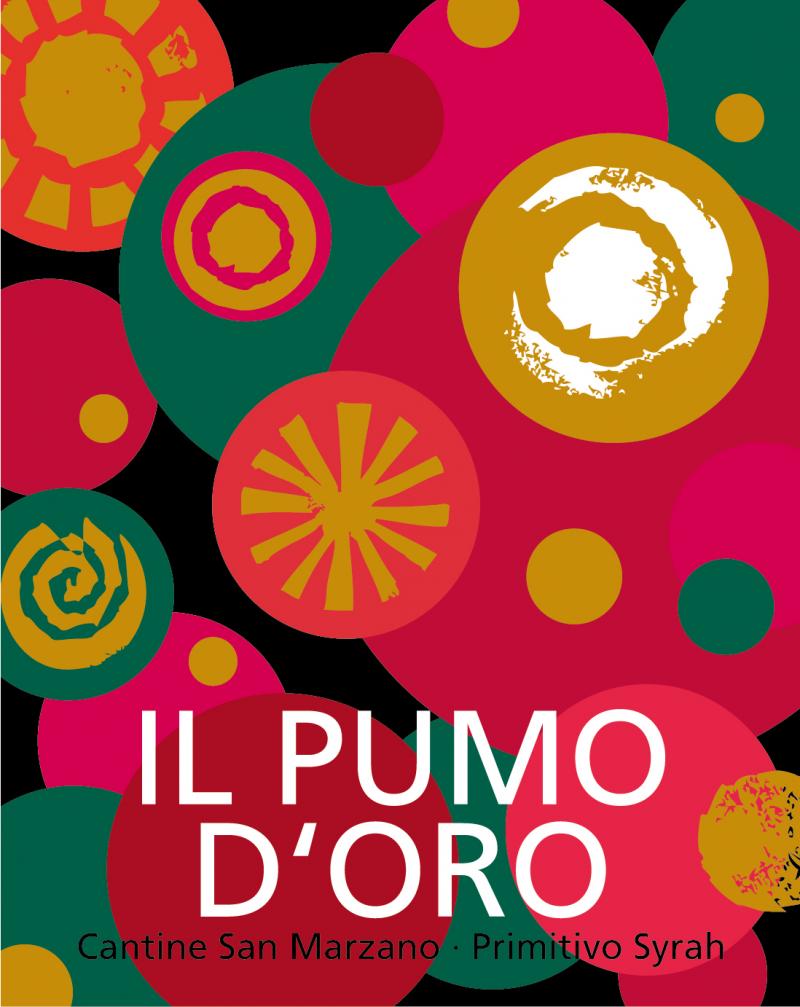 Weinetikett , Entwurf "Il Pumo d'Oro" 7