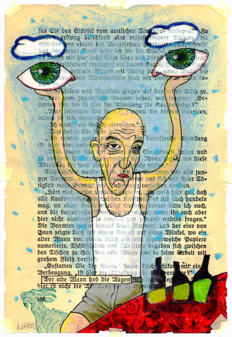 2714 Der alte Mann hob die Augen